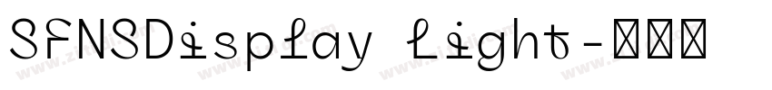 SFNSDisplay Light字体转换